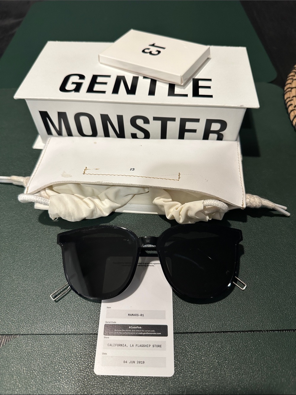 GENTLE MONSTER Black Oversized Rounded Sunglasses - MaMars 2019